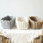 Handwoven Cotton Rope Storage Basket