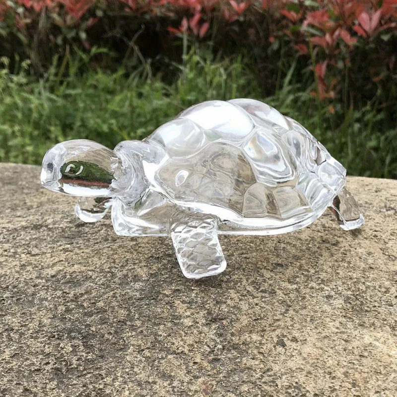 Lucky Crystal Turtle Desk Ornament