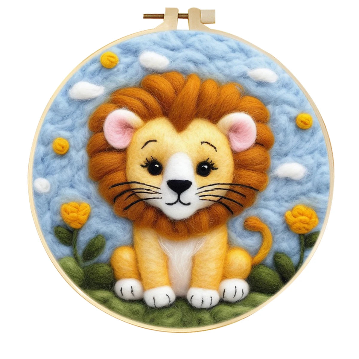 DIY Animal Wool Felting Painting Kit