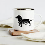 Funny Dachshund Enamel Mug