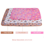 Cozy Paw Print Pet Blanket